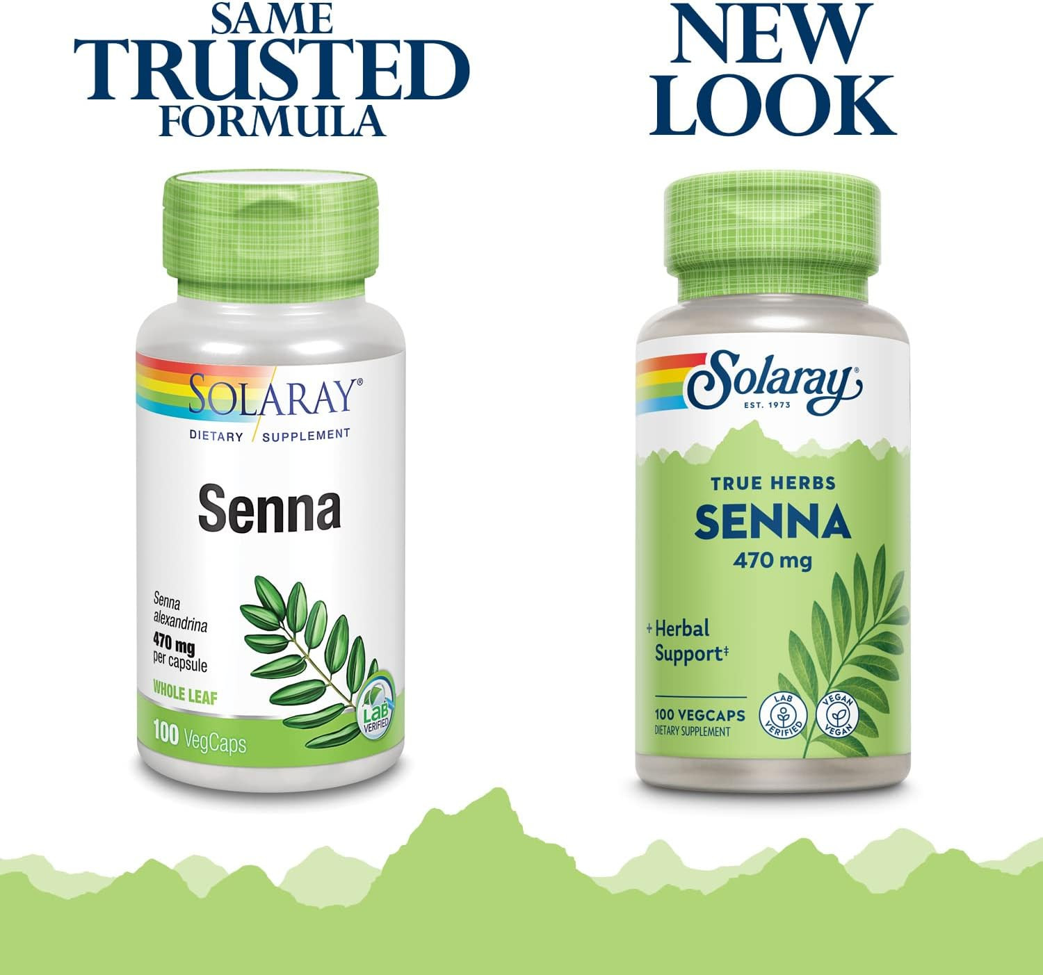Solaray Senna Leaf Capsules for Men & Women – Natural Senna Supplement for Adult