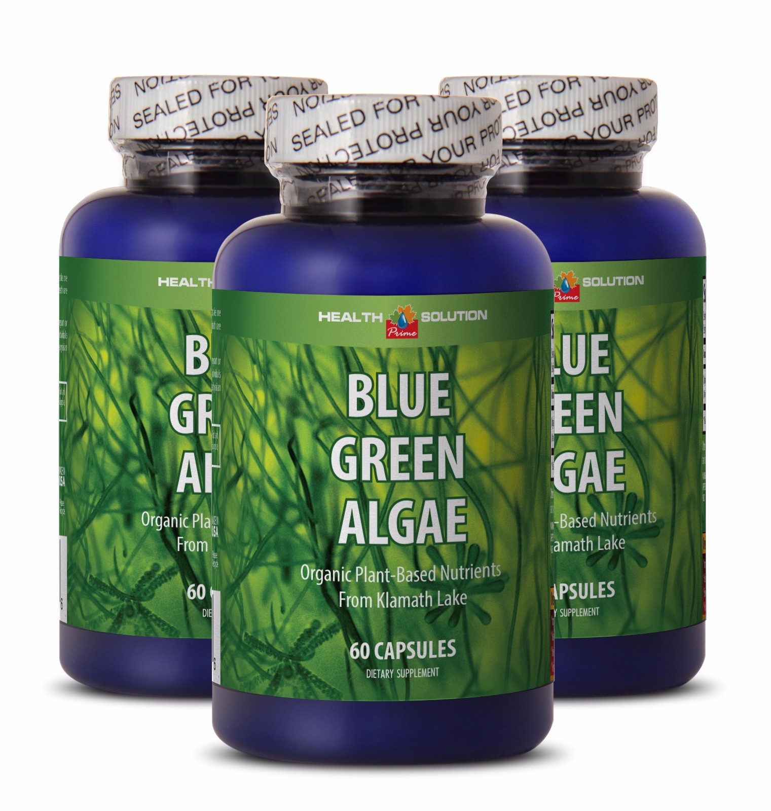 Plant-Based Protein – BLUE GREEN ALGAE ORGANIC – Organic Supplements 3 Bottles