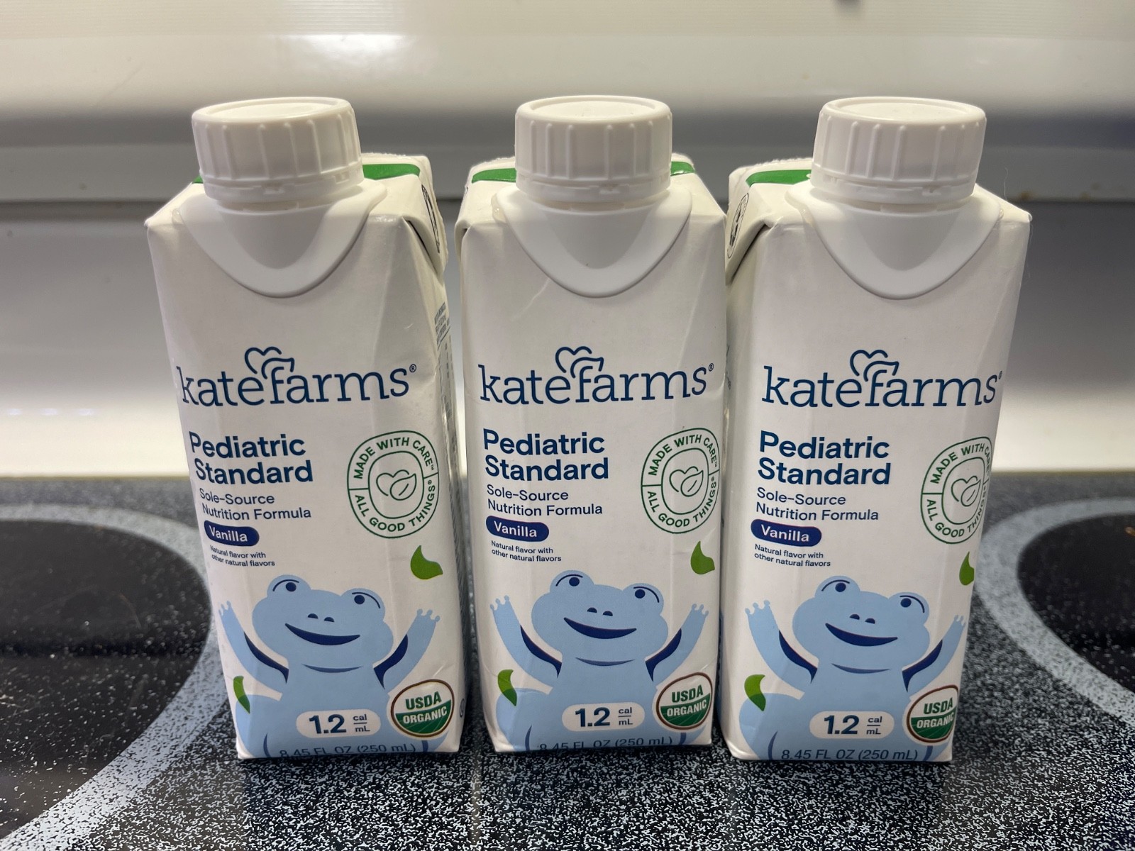 12 Pcs Kate Farms Pediatric Standard 1.2 Vanilla Formula 8.45 oz Cartons Case