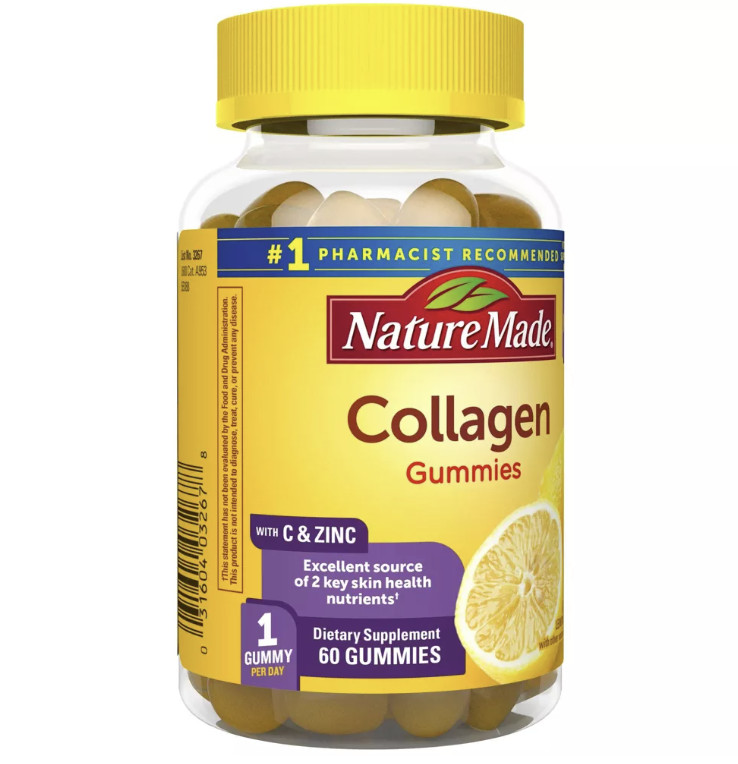 Nature Made Collagen Gummies with Vitamin C, Zinc & Biotin Gummy Supplement 60