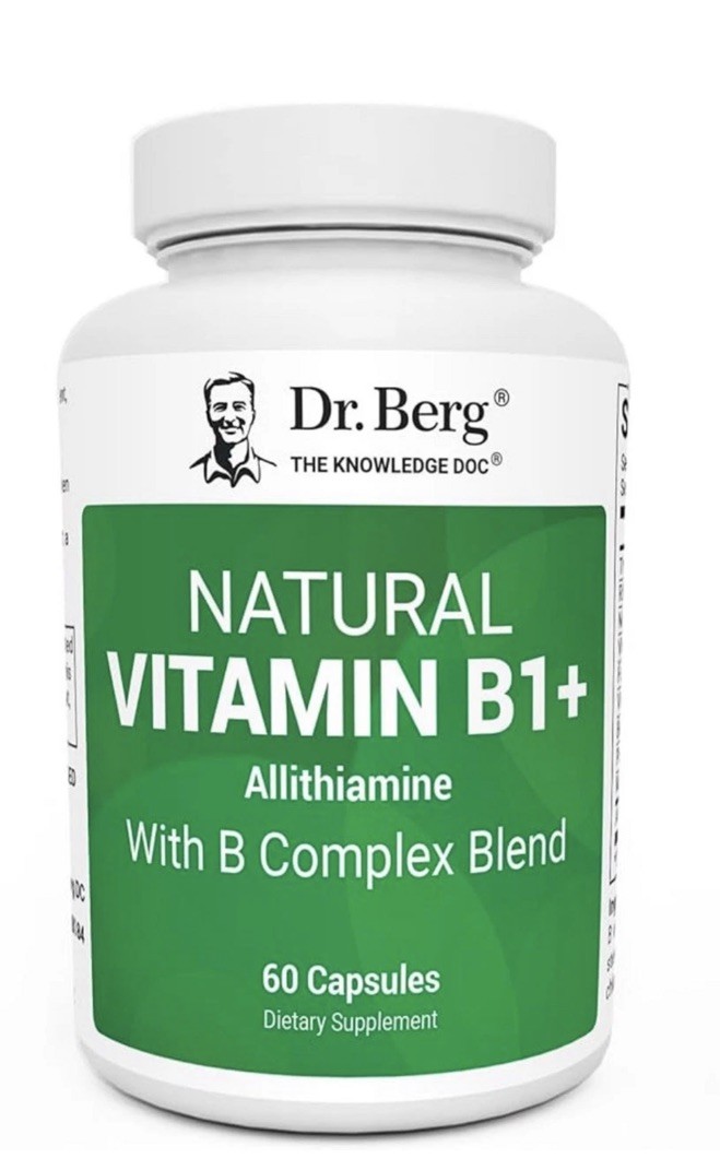 Dr. Berg Natural Vitamin B1 B6 B12 Complex – Allithiamine B1…exp 04/2026