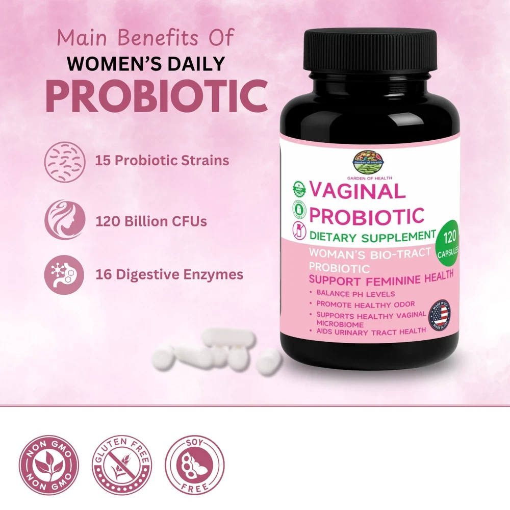 Garden Of Health Vaginal Probiotic Women pH Balance Feminine Support 120 Caps’