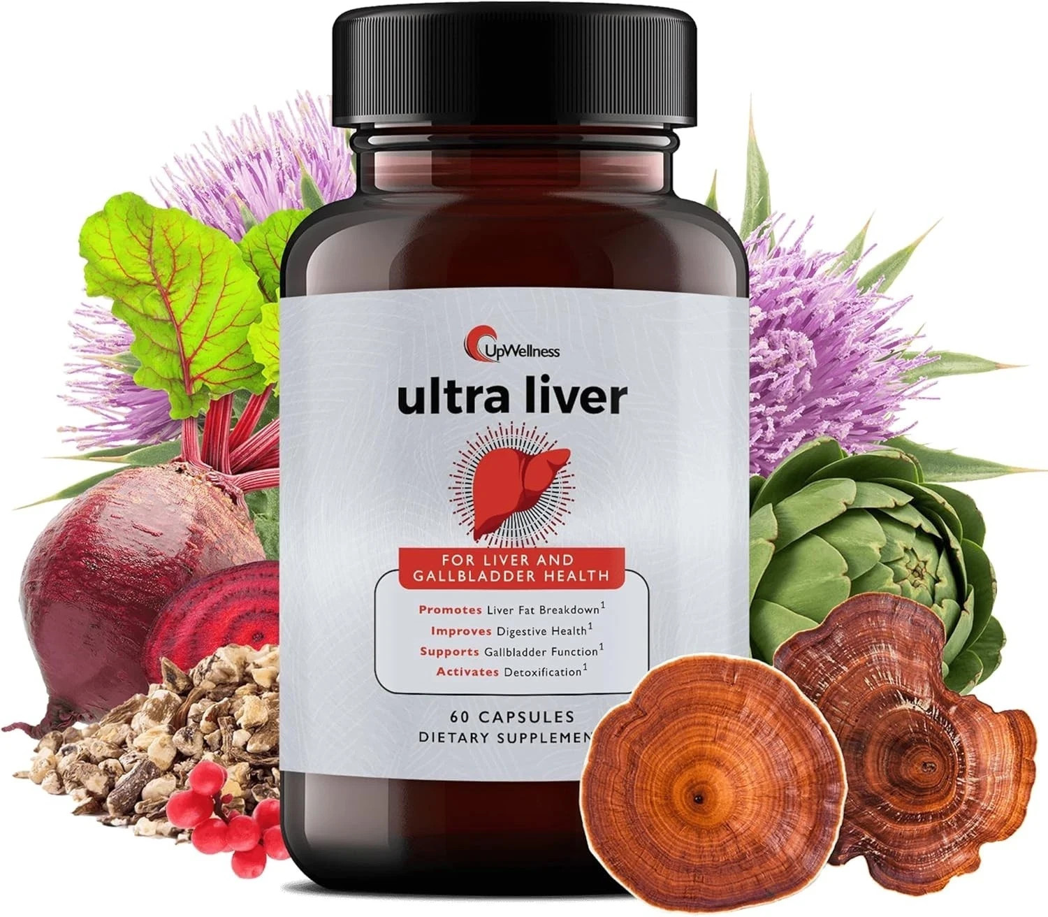 UpWellness Ultra Liver Supplement for Liver Health and Gallbladder Support US