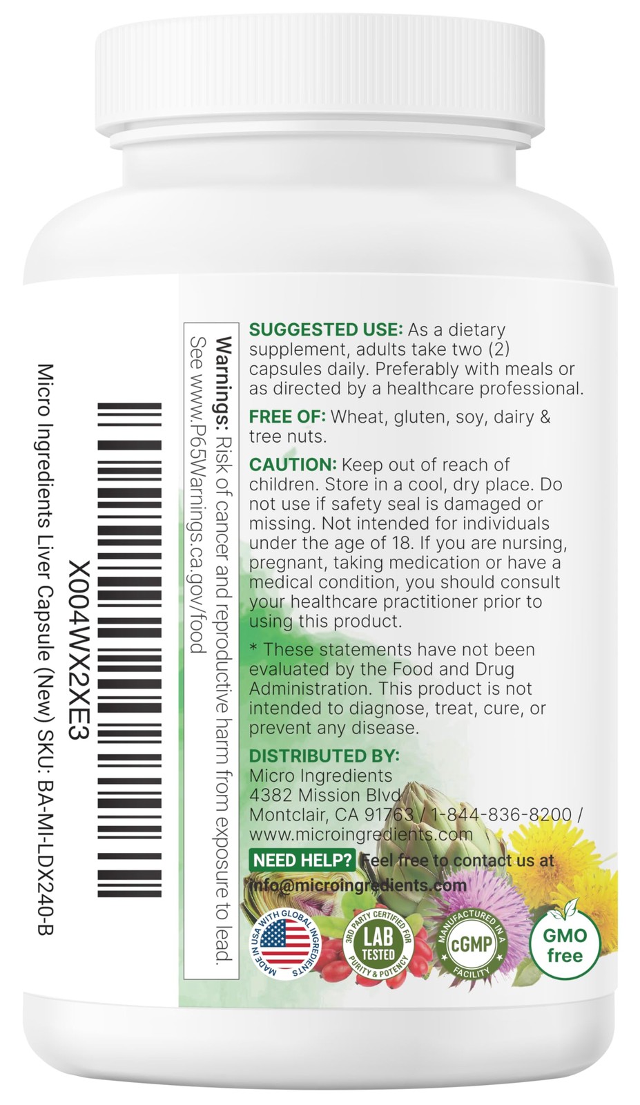 Liver Advanced+, 240 Veggie Capsules | 20in1 Complex with Milk Thistle, Dande…