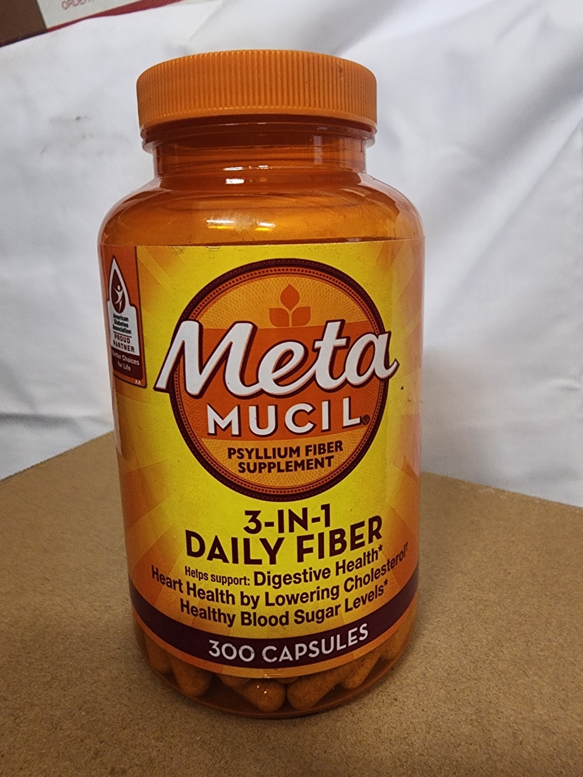 Metamucil Multi-health Psyllium Fiber Supplement Capsules 300 Ct Exp 03/2027
