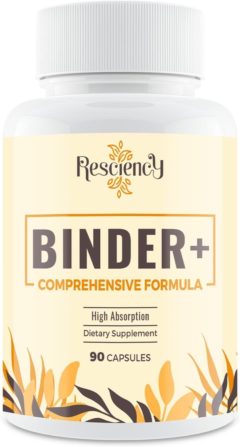 Detox Binder Supplement – Activated Charcoal, Zeolite, Bentonite Clay, Milk This