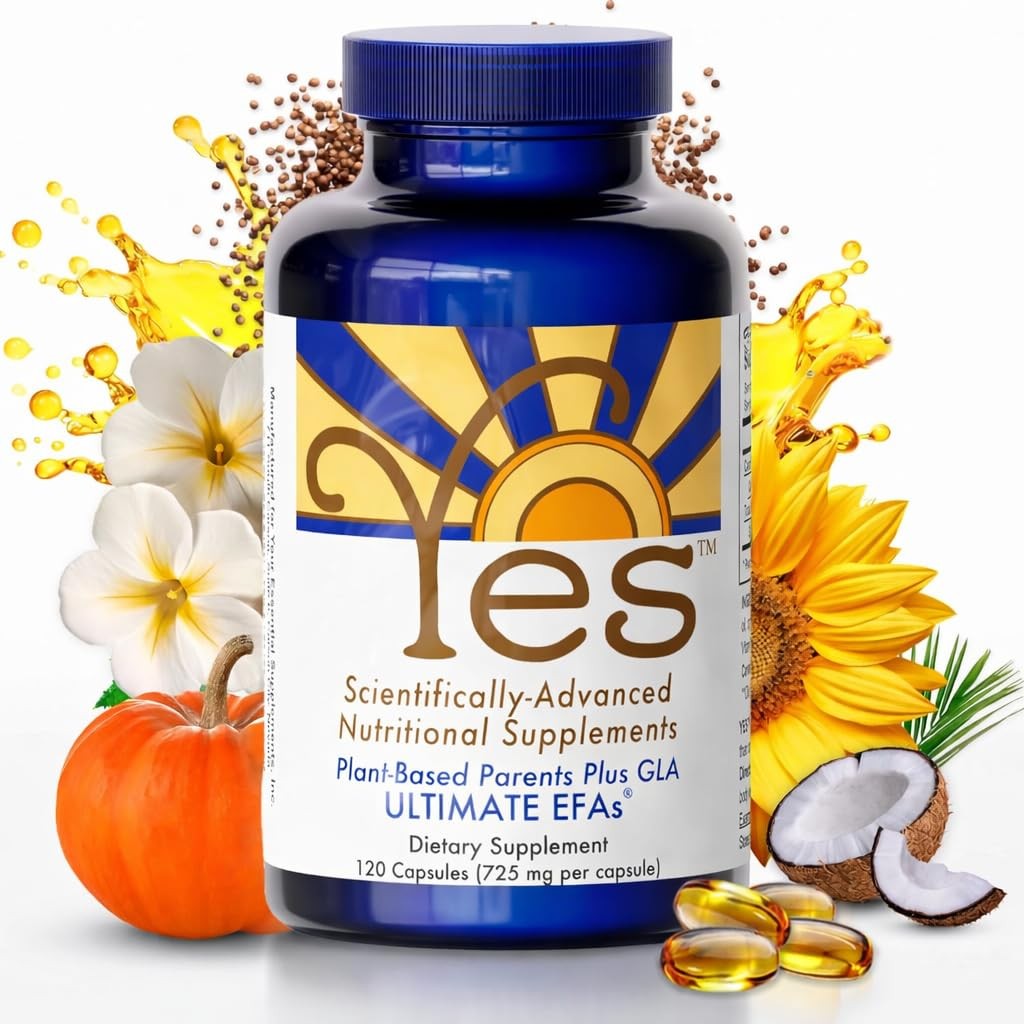 YES Plant Based Omega 3 & 6 Fish Oil Alternative Burpless – Heart, Skin, Eye