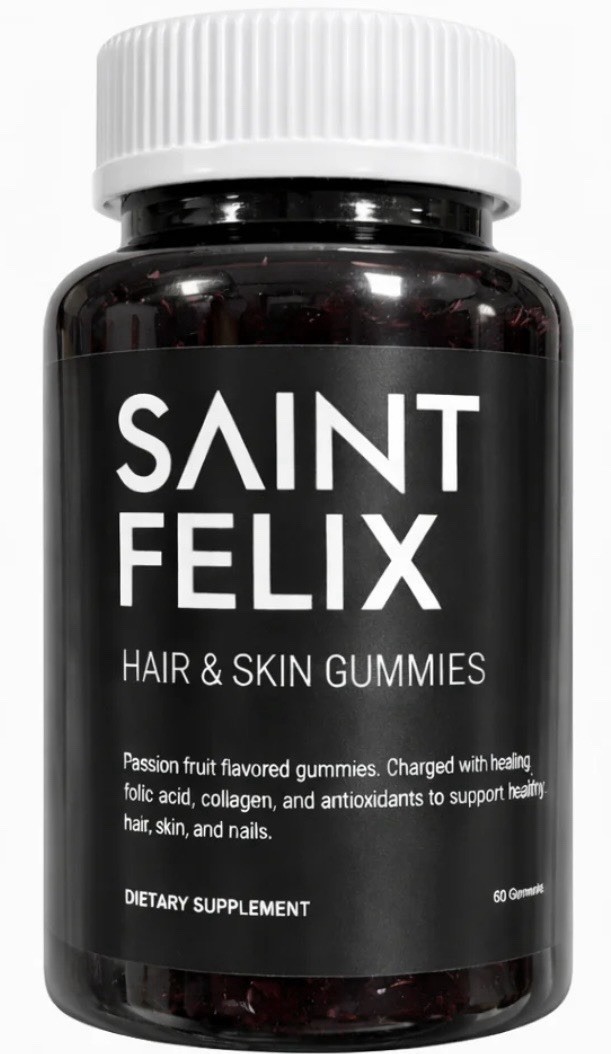 Hair & Skin Gummies , 2 Bottles Of Passion Fruit Flavored 60 Each,By Saint Felix
