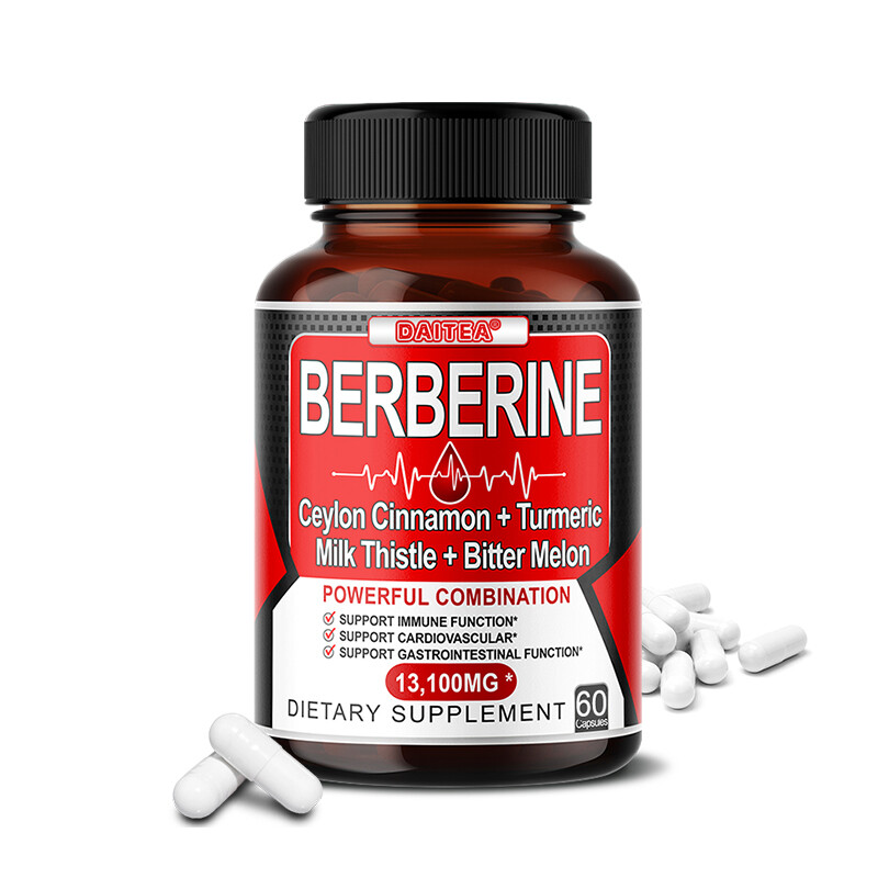 Berberine HCl 13,100mg – High Potency Supplement Capsules – heart health