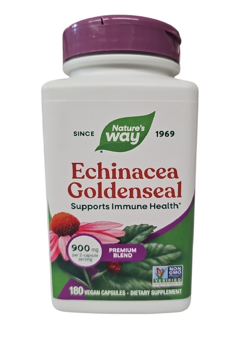 Echinacea Goldenseal Premium Blend 180 Caps BB 04/2030