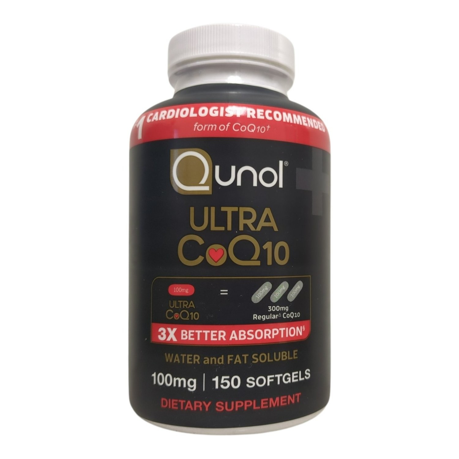 Qunol Ultra CoQ10 Softgels, 100 mg 150ct.