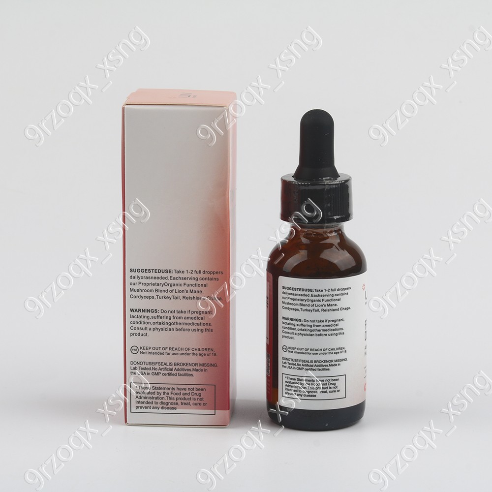 LUV Health Flow Drops-Adaptogen Mushroom Blend-Peach Watermelon Flavor (1-3pack)