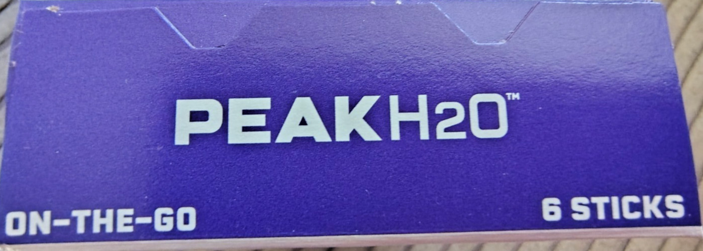 Stur PEAK H2O Energy Blackberry Grape w/ Caffeine, 0.1oz, BB 7/27, Lot of 66