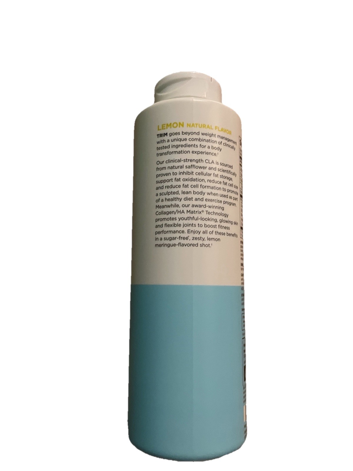 Modere Trim Liquid CLA Collagen/HA Lemon 15.2 fl oz Sugar-Free Non-GMO