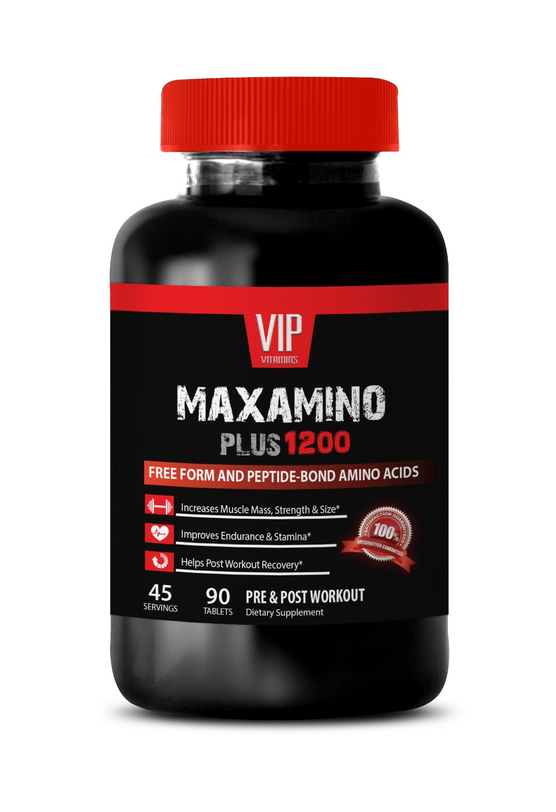 Amino acids natural – MAXAMINO PLUS 1200 Stamina booster supplements men 90T 1B