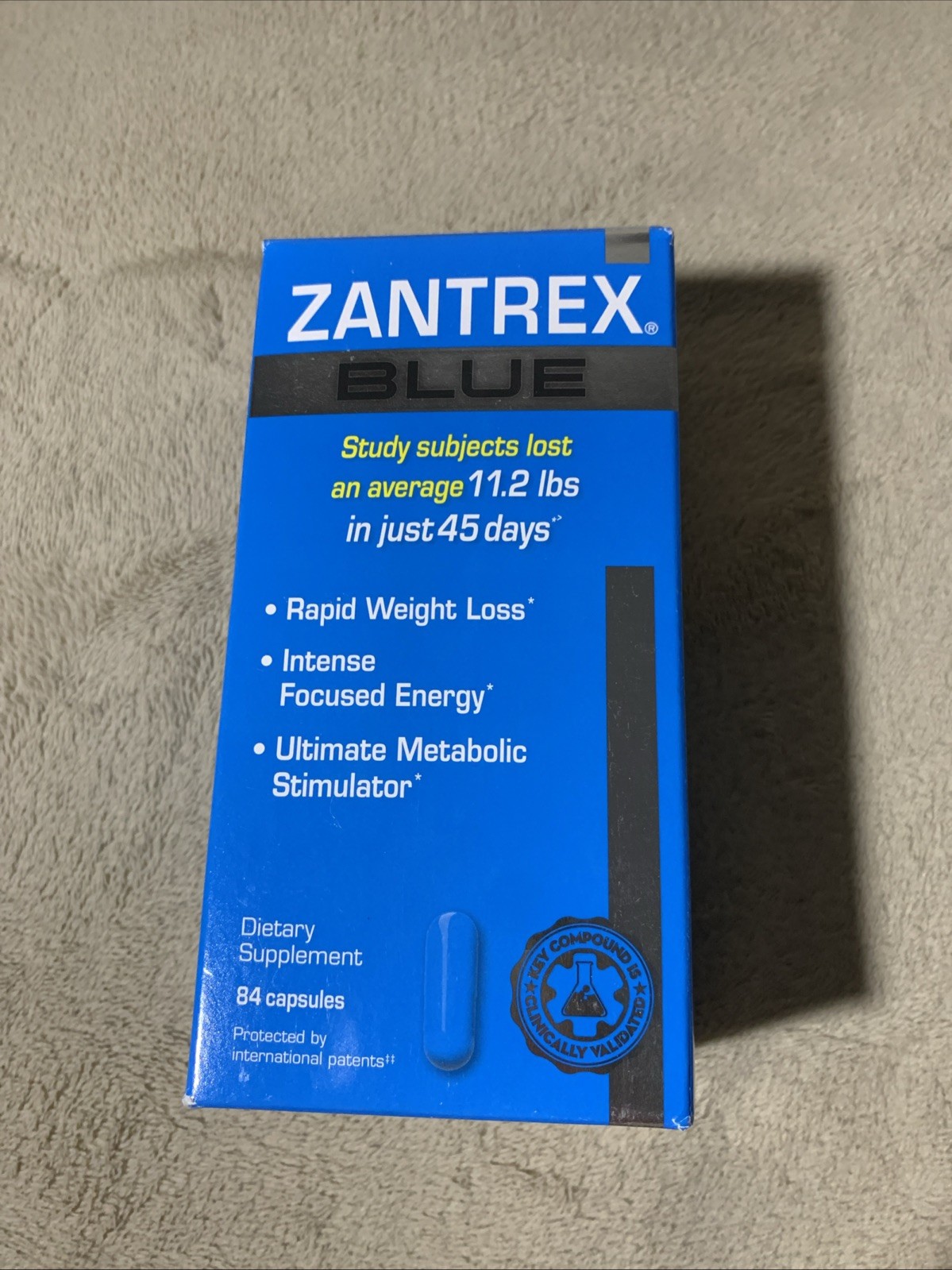 Zantrex Blue Dietary Supplement 84 Capsules Count – EXP 05/2028