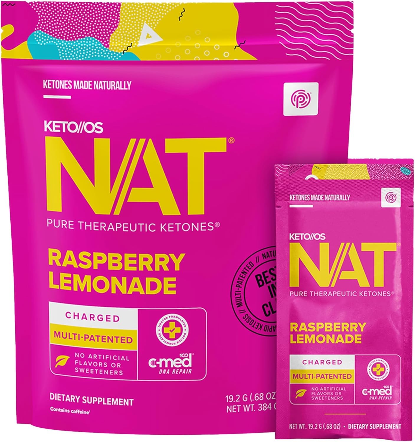 Keto//OS NATR Raspberry Lemonade ?V Charged – Supplement for Men and Women (20