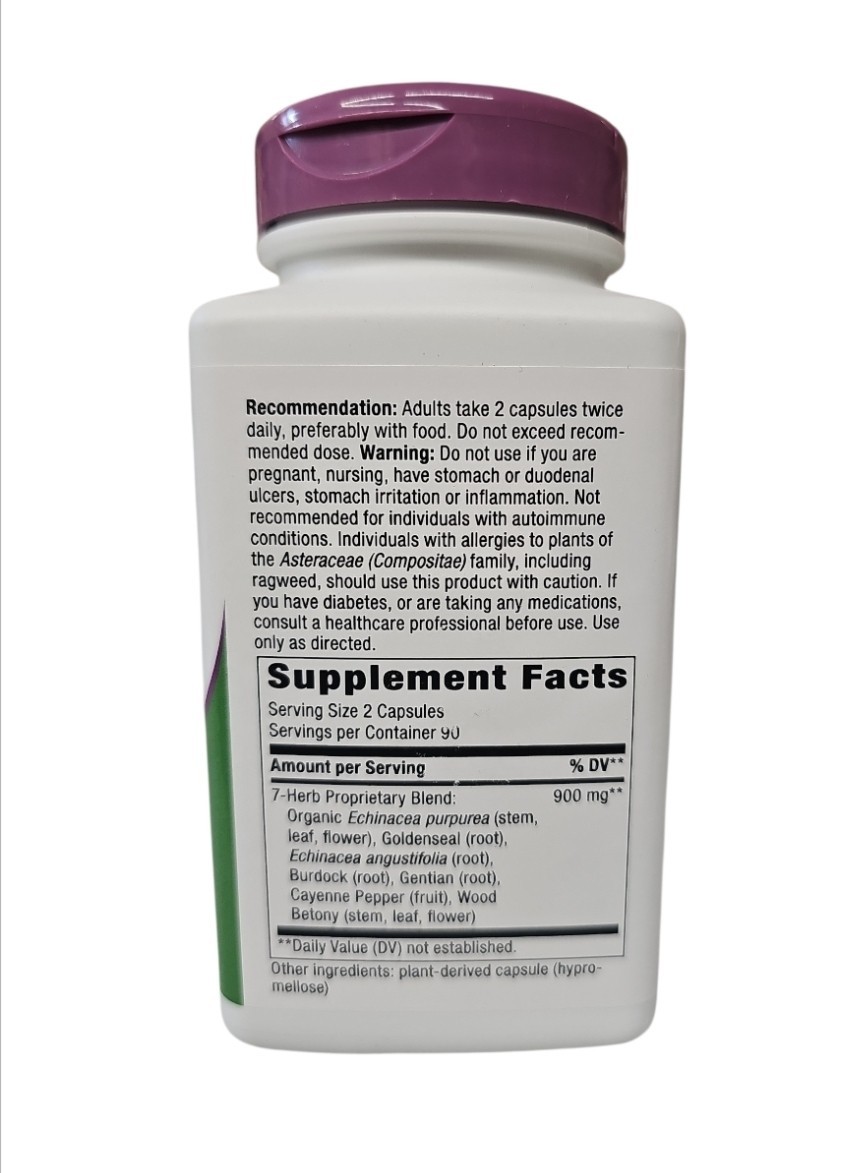 Echinacea Goldenseal Premium Blend 180 Caps BB 04/2030