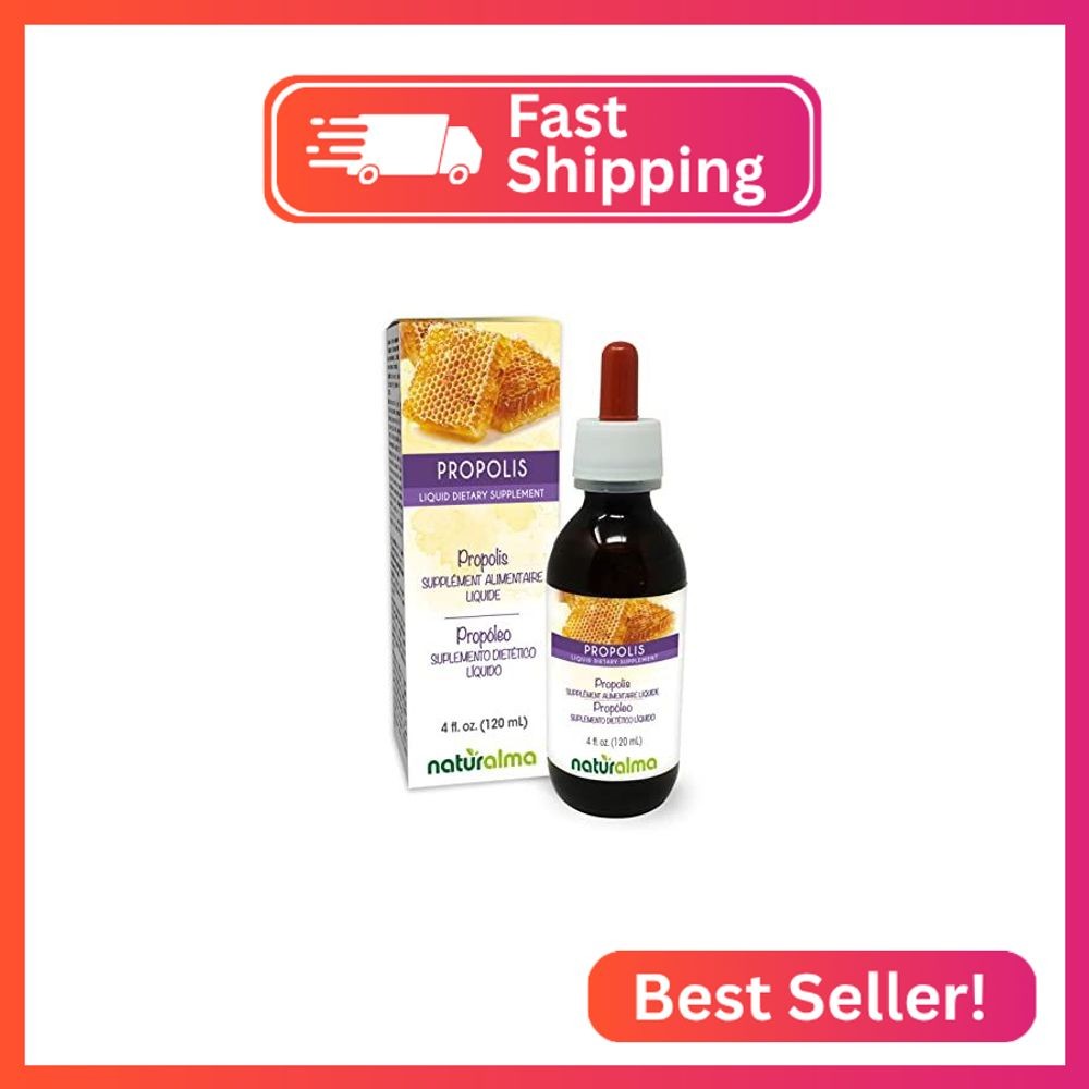 Naturalma Propolis (Propolis) Resin Alcohol-Free Tincture – 4 fl oz Liquid Extra