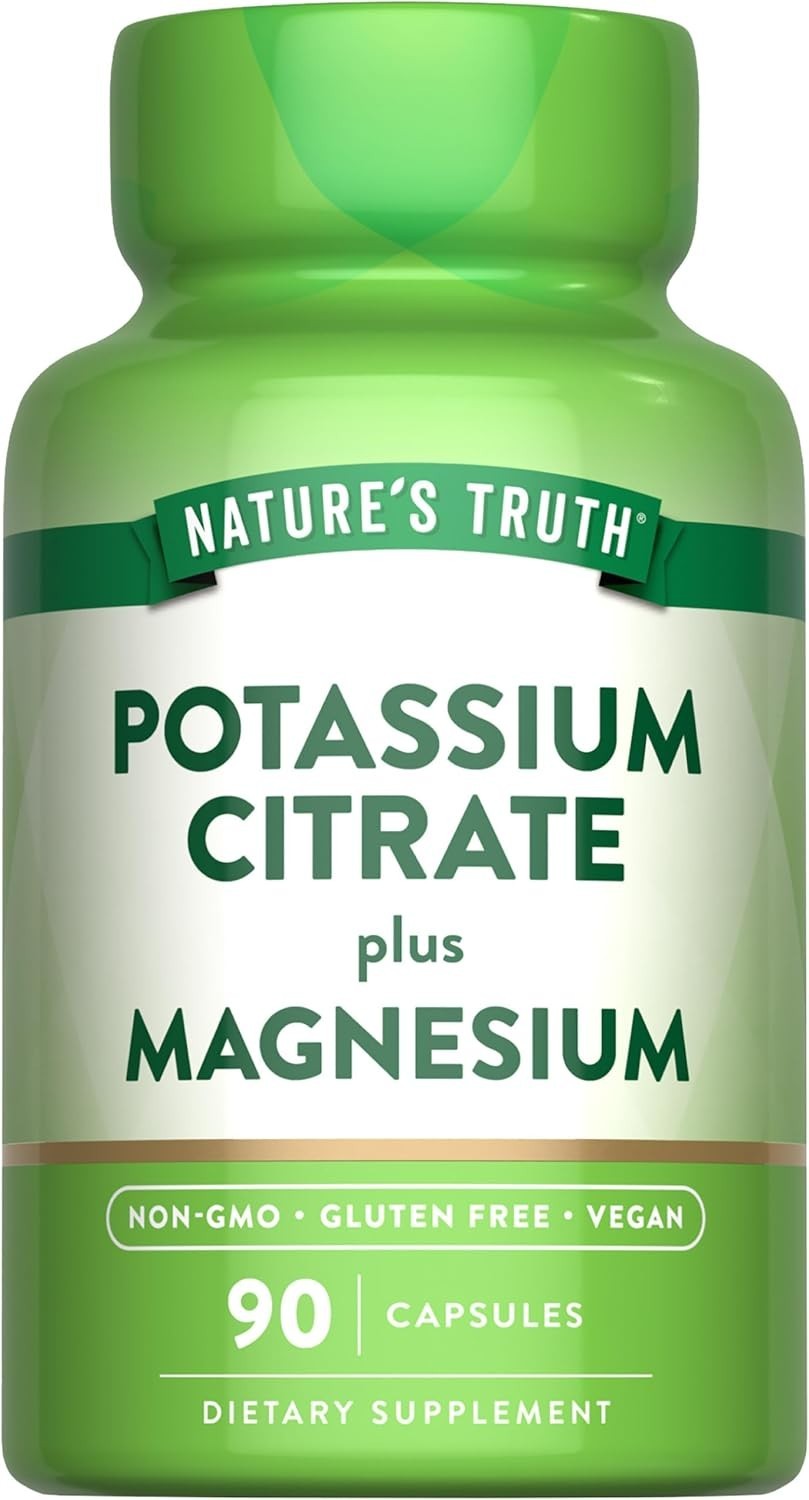 Nature’s Truth Potassium Citrate + Magnesium Supplement 90ct, Exp 11/2026