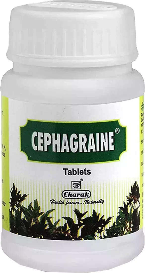 Cephagraine 40 Tablets by Charak | Herbal Formulation | Free Shipping