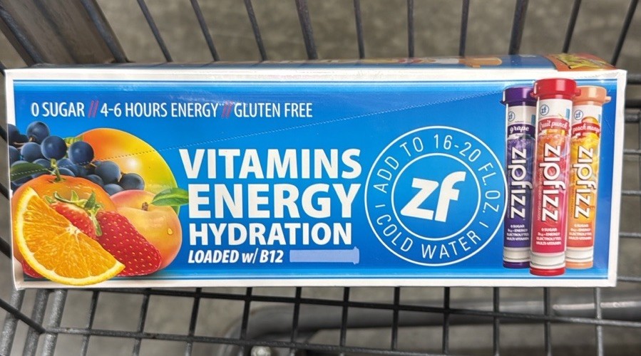 Zipfizz Sugar-Free Gluten-Free Energy Hydration Drink Mix 30 Tubes Variety