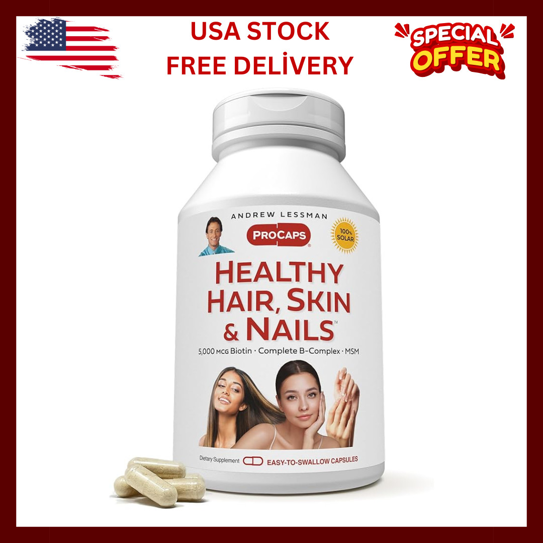 ANDREW LESSMAN Healthy Hair, Skin & Nails 120 Capsules 120 Count (Pack of 1)