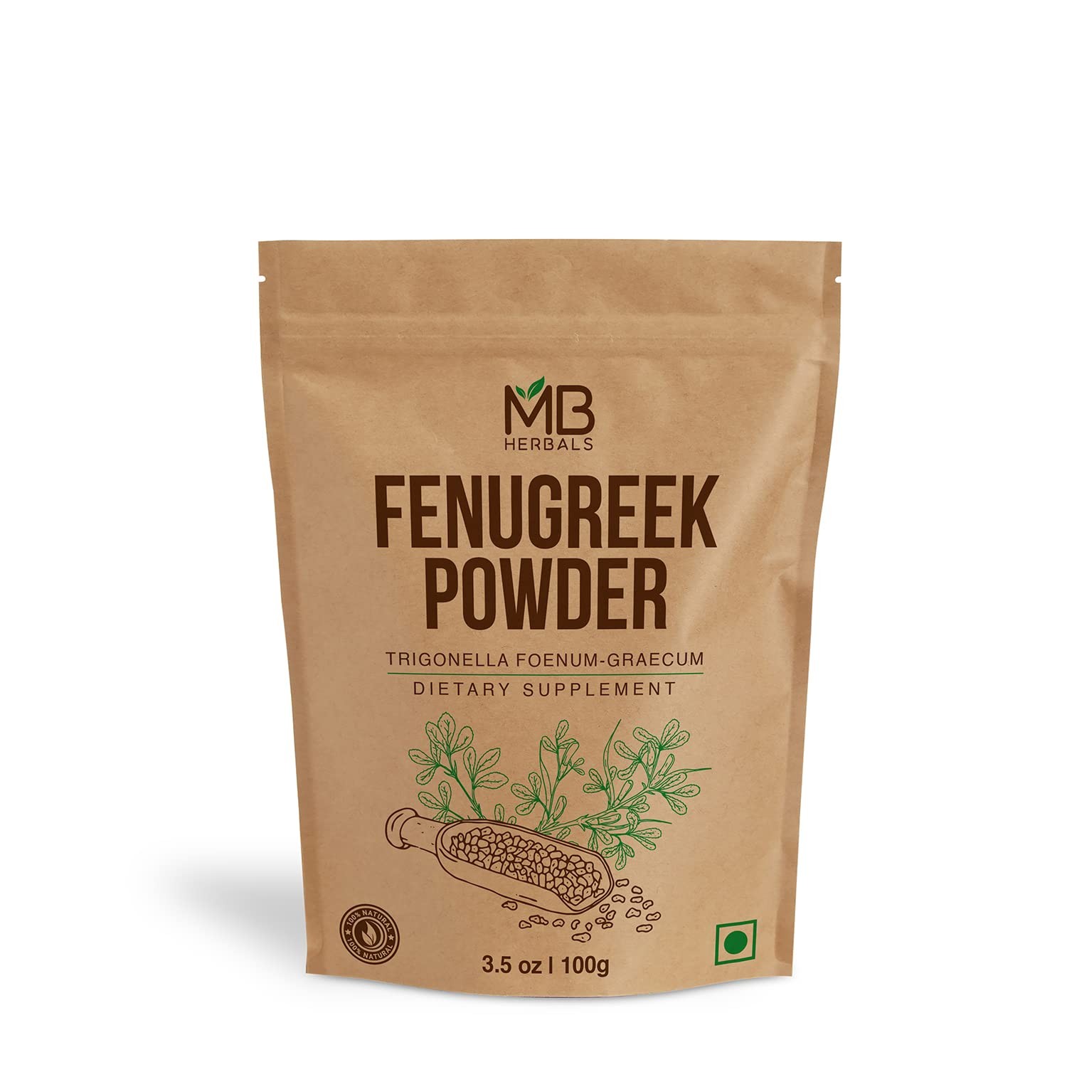 Fenugreek Seeds Powder 3.5 oz | 100 Gram Ounces, Light Yellow