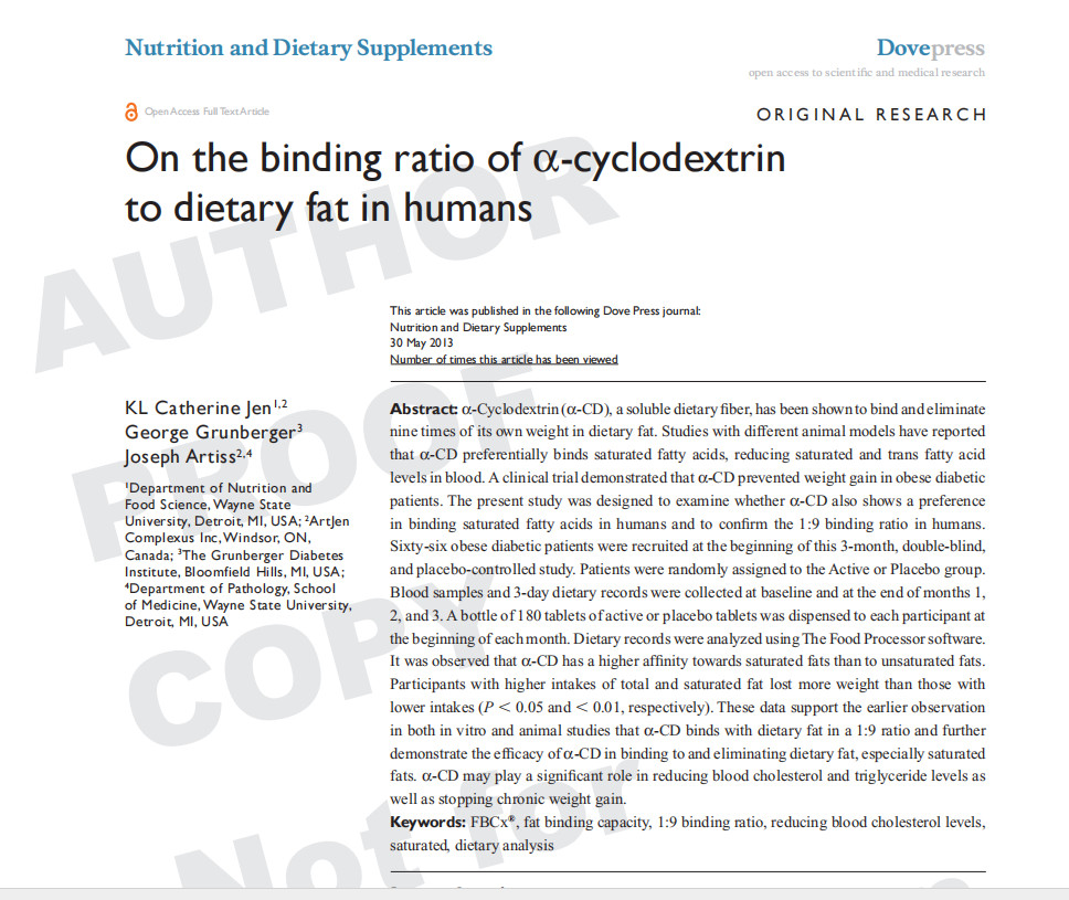 Pure α-Cyclodextrin: Alpha Fat Binding Complex. Weight Mngmt 250g.. 60 days!