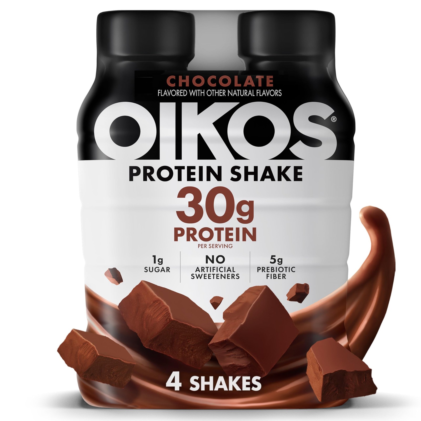 Protein Shake, Chocolate, 30g High Protein Drinks, Shelf Stable, Ready to Dri…
