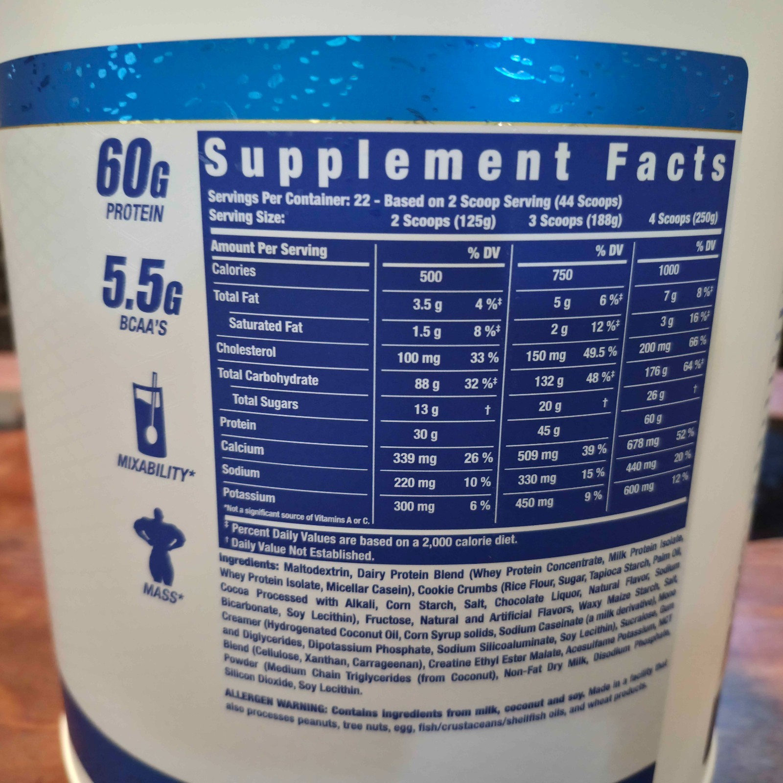 6lb Protein Powder Mass Gainer Cookies & Cream SEALED/NEW – Ronnie Coleman Brand