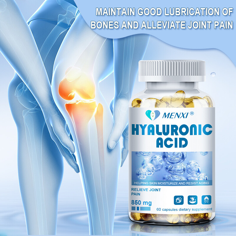 3 Packs Hyaluronic Acid Capsules 120mg Support Healthy Skin Help Reduce Wrinkles