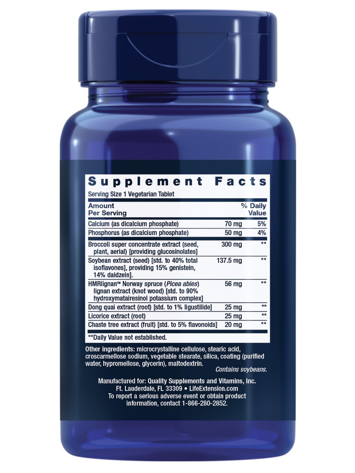 Estrogen Support for Women – Relieves Hot Flashes, Night Sweats, Soy Isoflavones