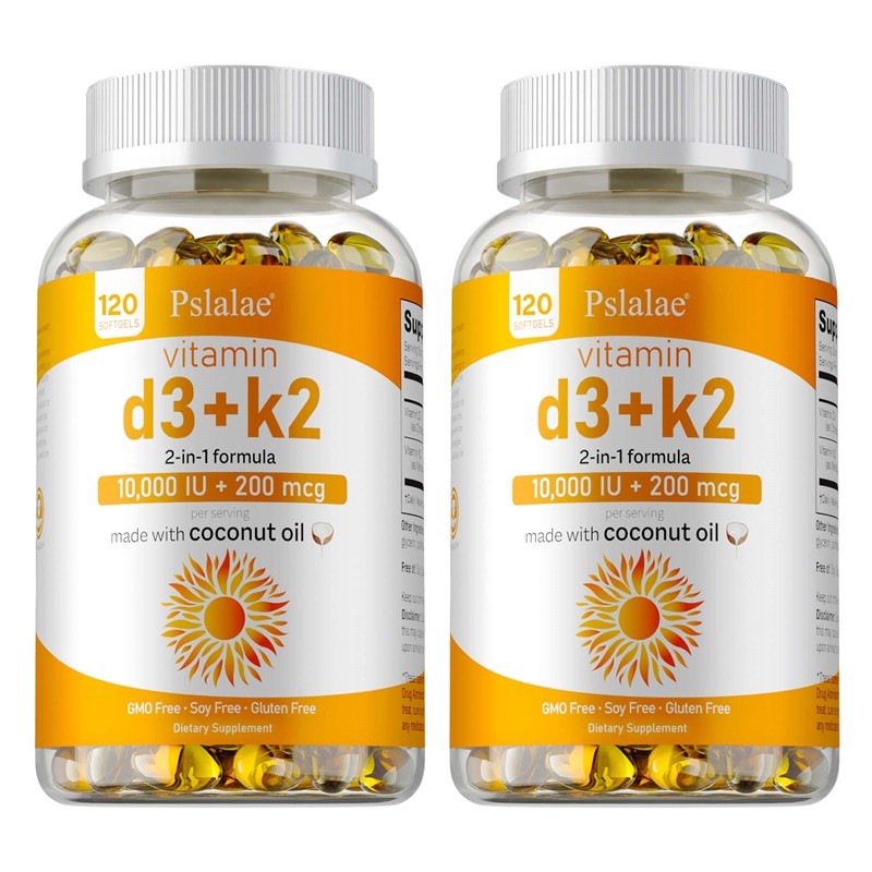 Vitamin D3+K2 240pcs – Strong Bones, Heart, Muscle Health, Joint Flexibility