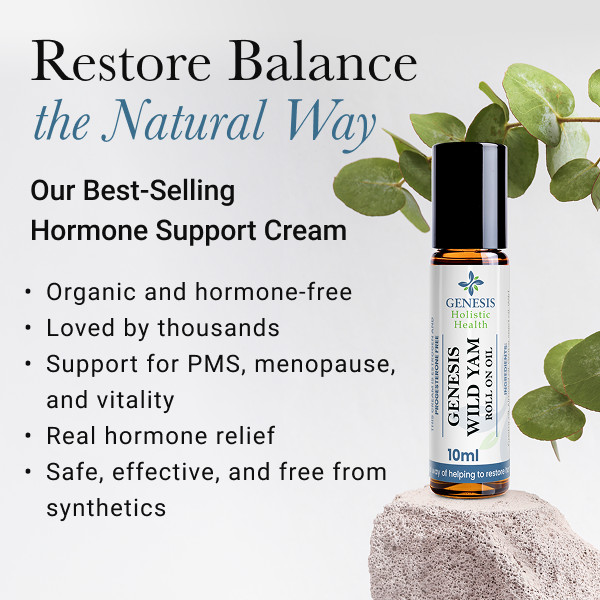 100% Authentic Genesis Wild Yam Oil Roll-On for Hormone Balance: Barbara O’Neill