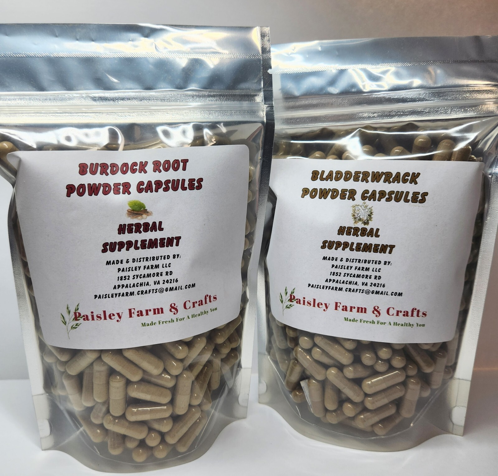 Burdock Root and Bladderwrack Capsule Combo Value Pk – 300 Each