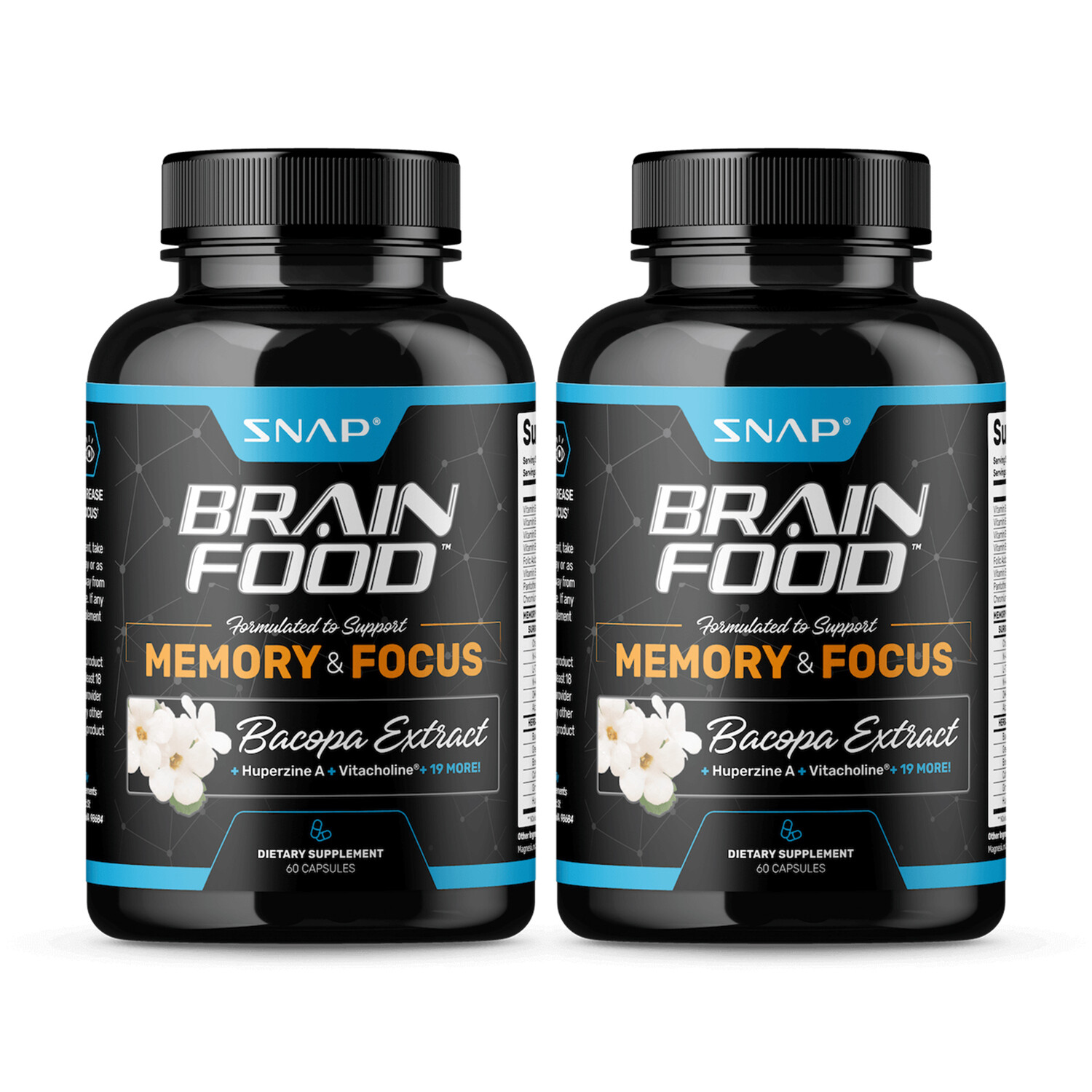 Nootropic Brain Booster – Improve Memory, Clarity & Focus Supplements – 2 Pack