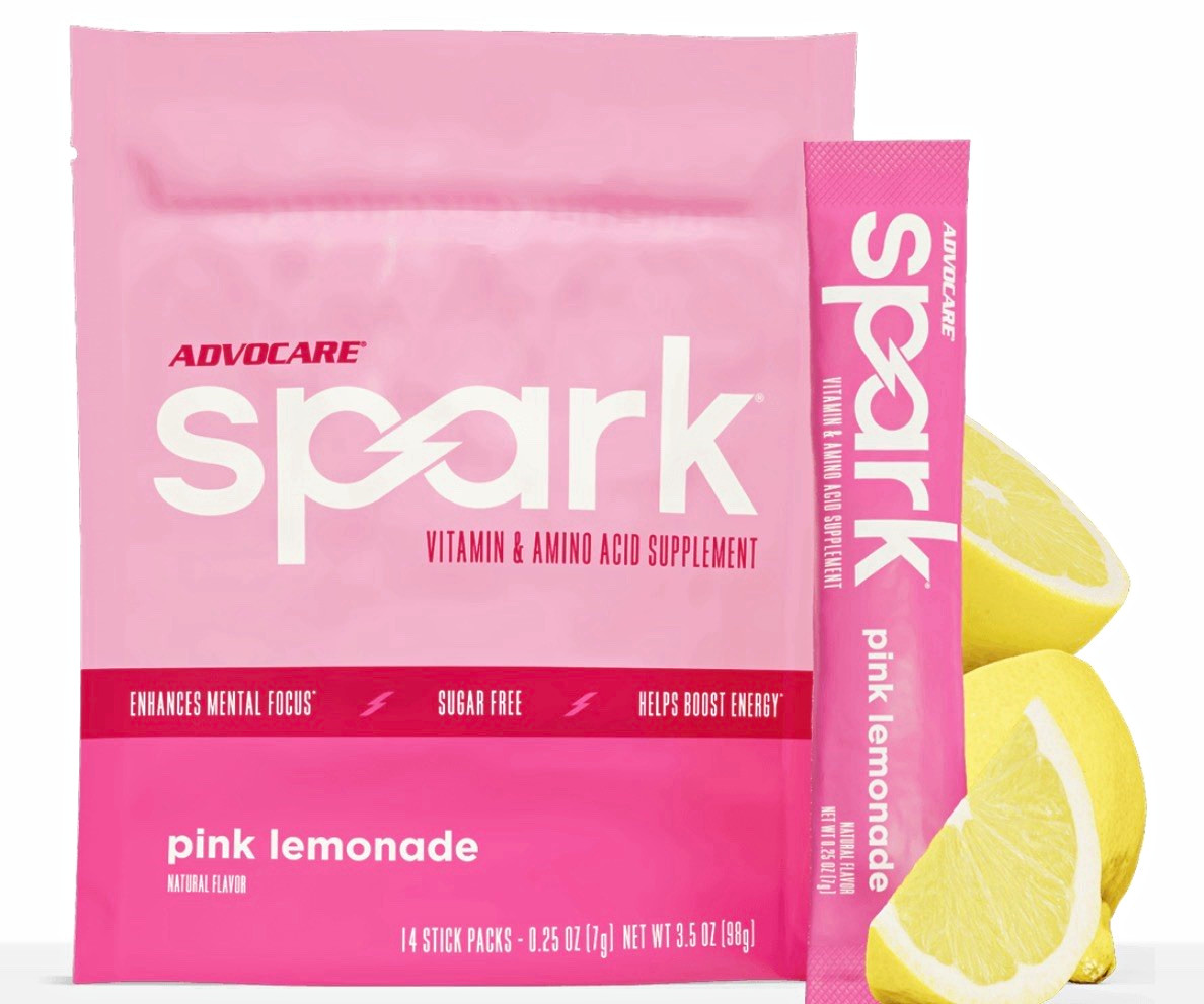 AdvoCare Spark Pink Lemonade Sugar-Free Drink Powder, 14 Stick Packs 3.5 oz