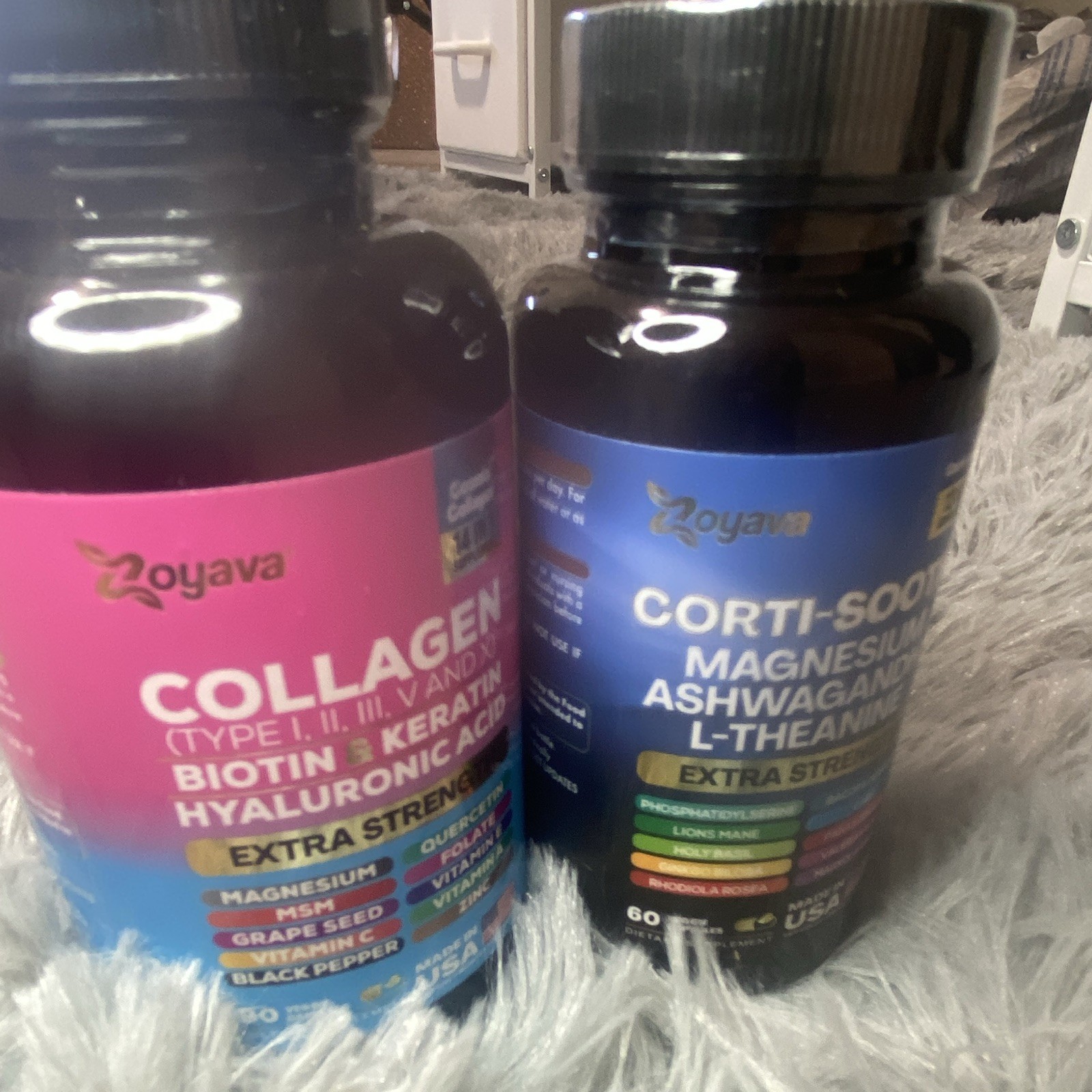 Qoyava Extra Strength Collagen I II III V X + Biotin/Magnesium 60 Caps