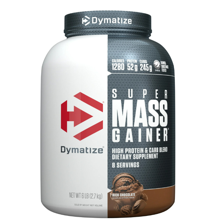 Dymatize Super Mass Gainer Rich Chocolate 6lb Weight Gainer Protein Powder