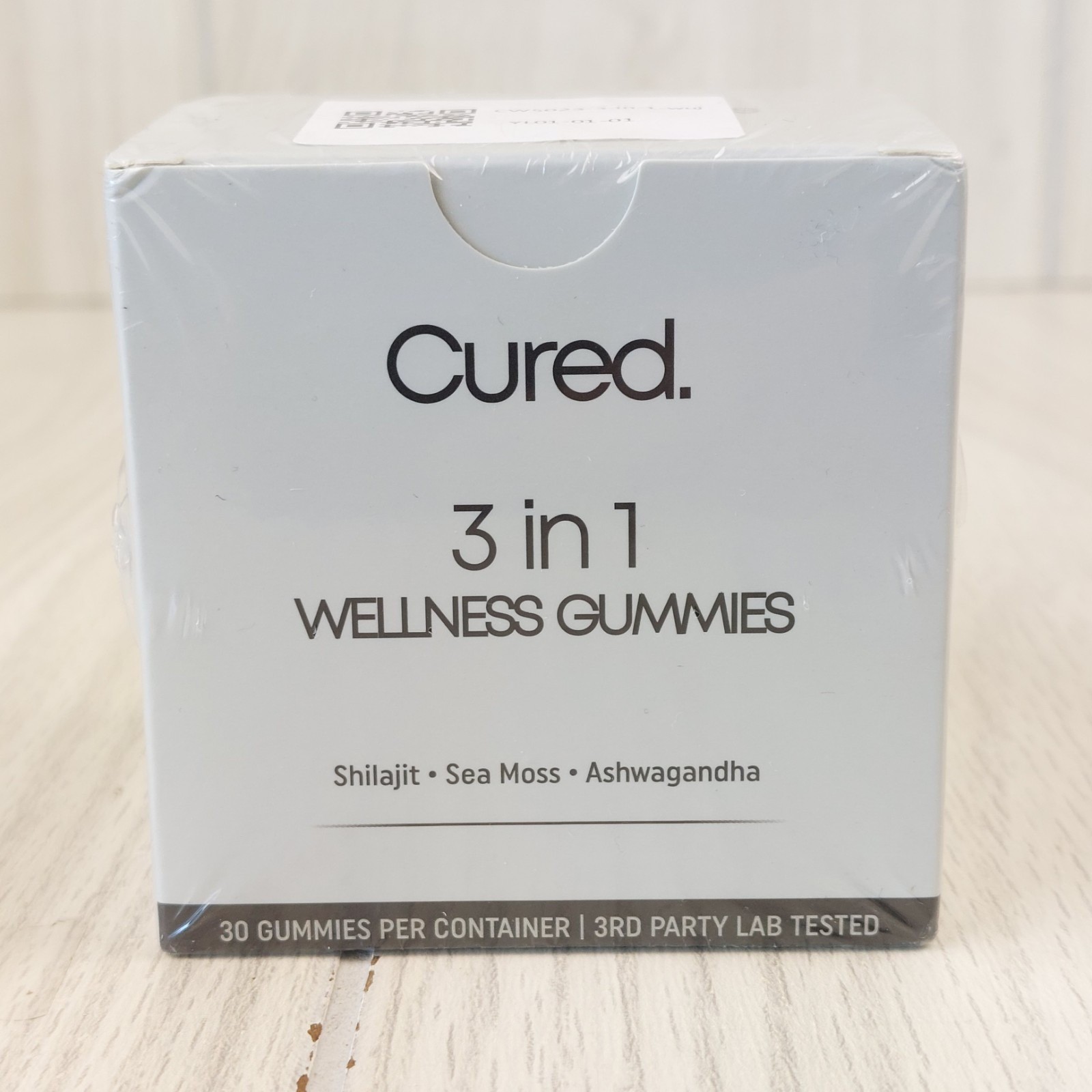 Cured 3 in 1 Wellness Gummies Unisex 30ct Shilajit Sea Moss Ashwagandha 12/26