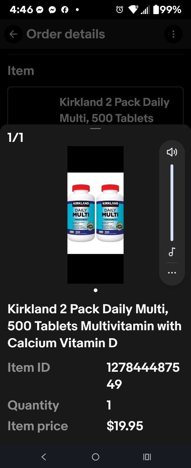 Kirkland Signature Daily Multi Vitamins 500 Tablets New Sealed.