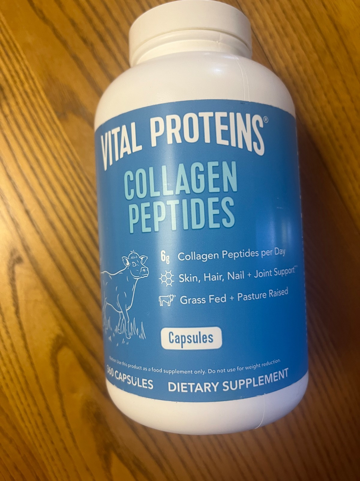 Vital Proteins Collagen Peptides Dietary Supplement, 360 Capsules, Expire: 03/27