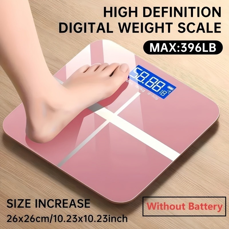 400lb Digital Bathroom Scale Heavy Duty Extra Wide High Capacity Smart Weight