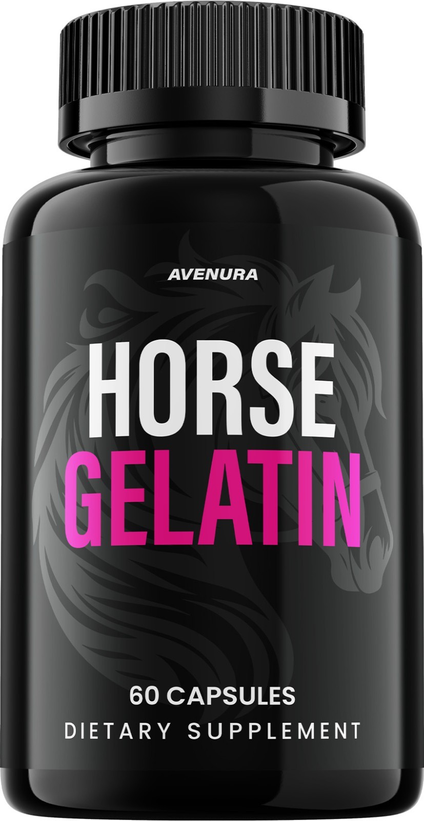 (1 Pack) Horse Gelatin Capsules – HorseGelatin Pills Advanced Formula Supplement