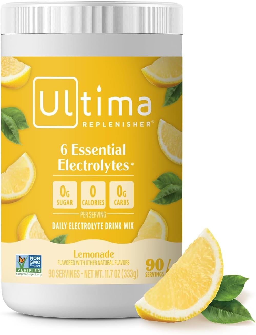 Ultima Sugar-Free Lemonade Electrolyte Powder – 90 Servings for Hydration & B…