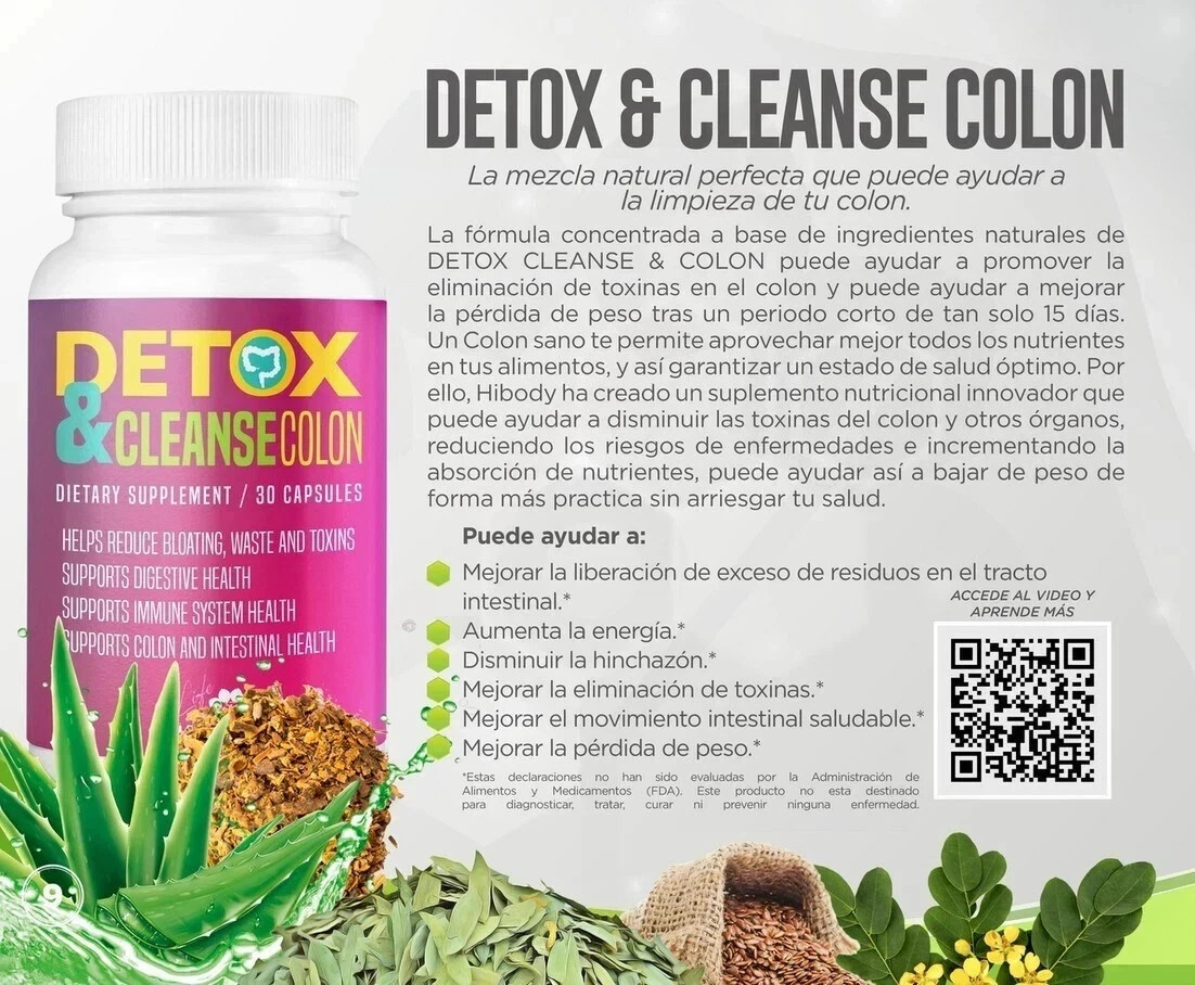 Detox & Cleanse Colon by Hibody (Excellent Product-Fast Results-Brand New)