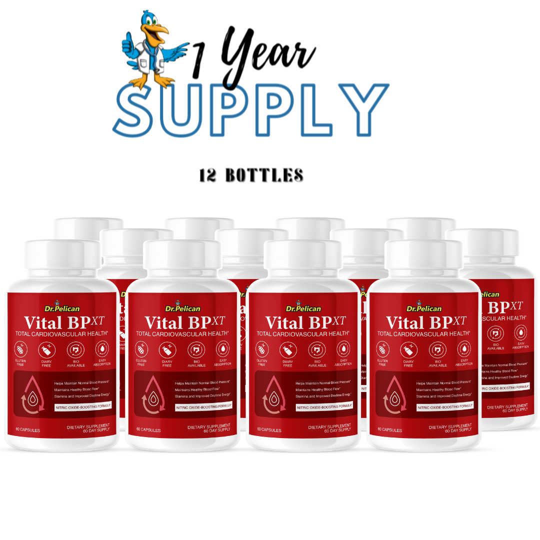 Vital BP XT- Blood Support- 12 Bottles- 720 Capsules