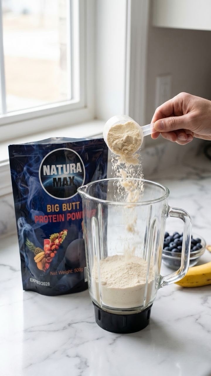 NATURA MAX Extreme Mass Protein Powder Muscle Gain/ Blue & Pink DISPO