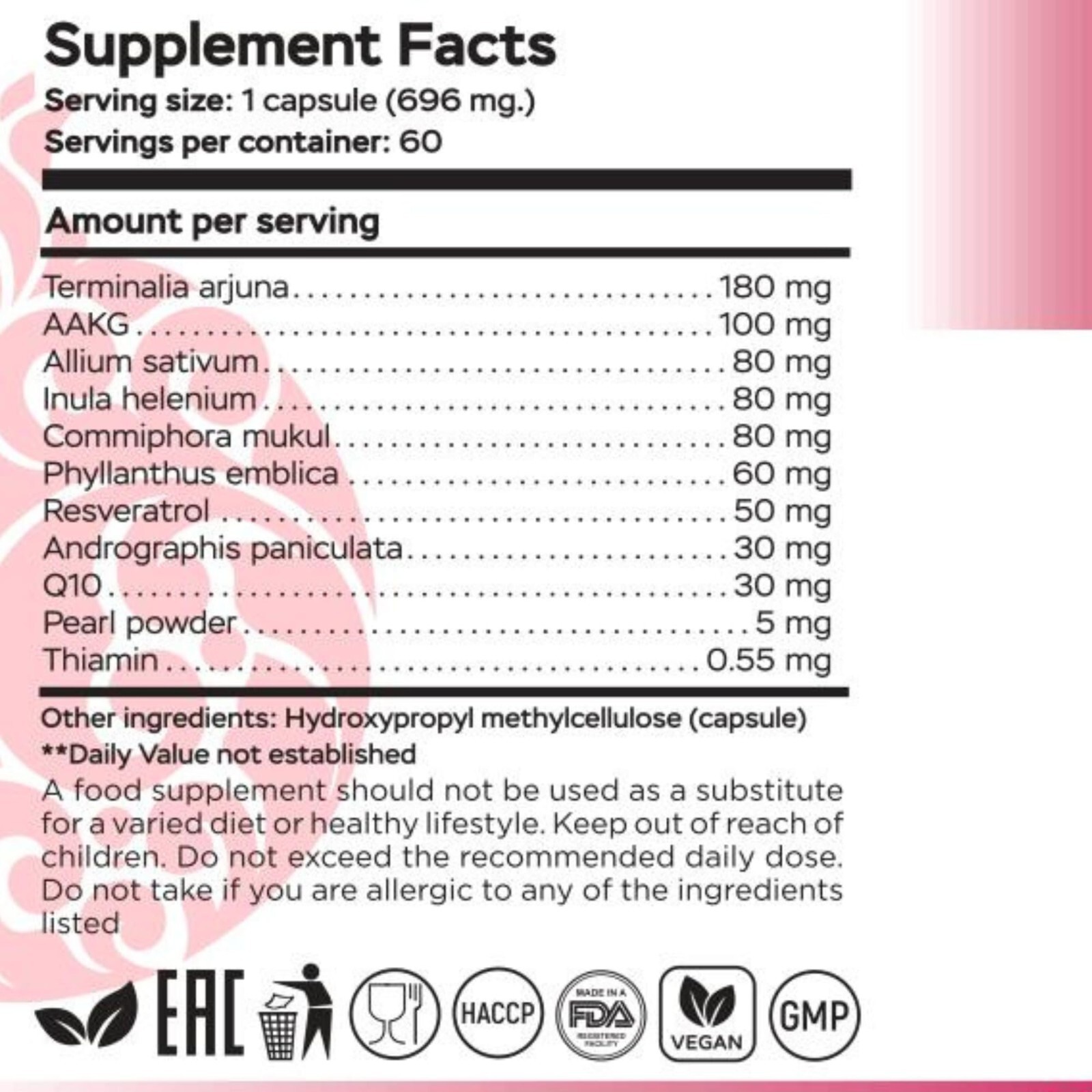 CardioTune – Natural Blood Pressure Support Supplement, 60 Plant-Based Caplets